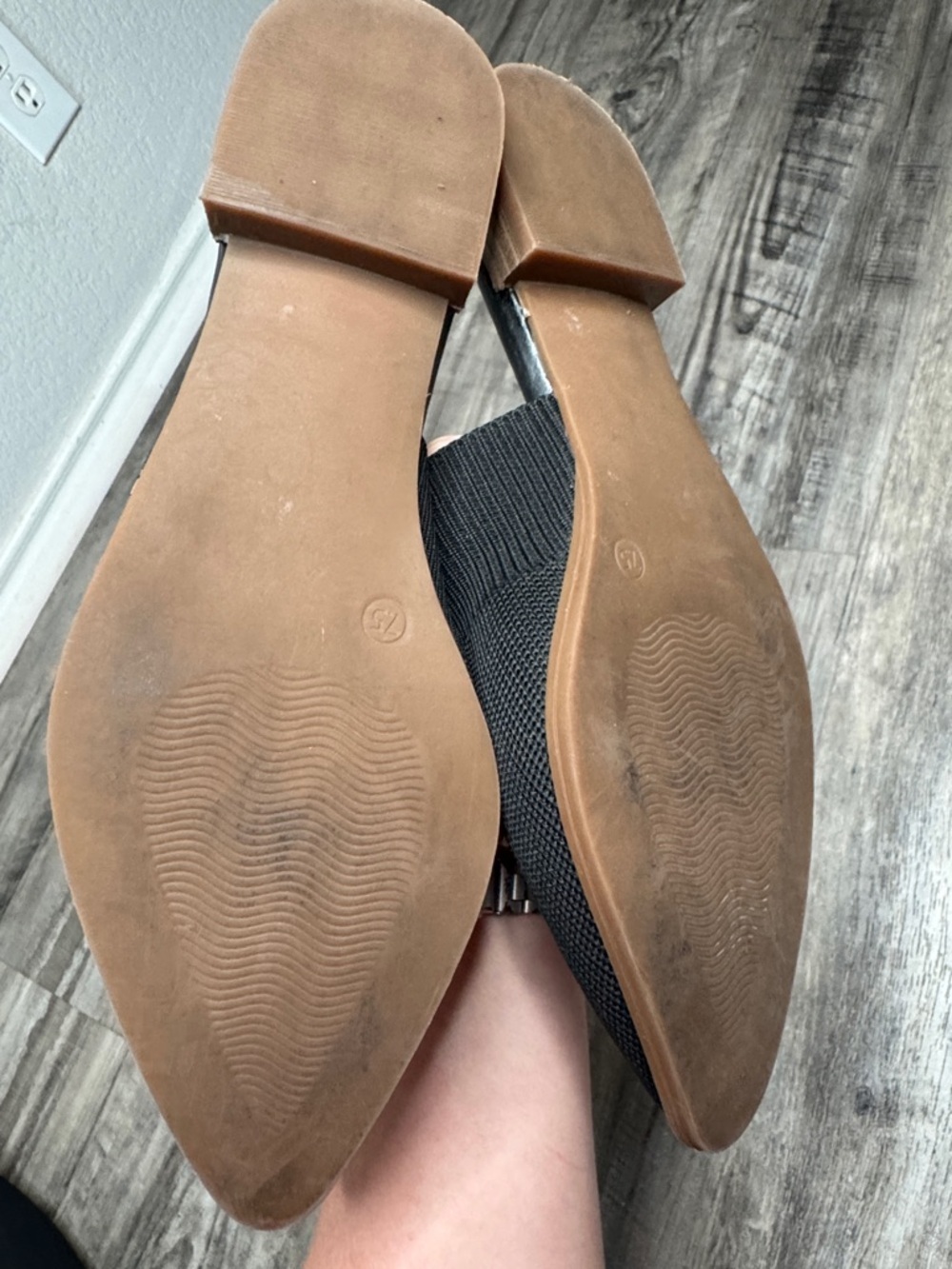 STEVEN New York Black Knit Mule Slip-On Flats 7.5 Black - Picture 4 of 4
